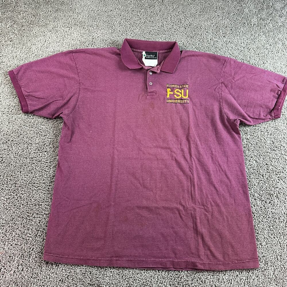 VINTAGE Florida State Seminoles FSU Shirt Mens Extra Large Red Polo